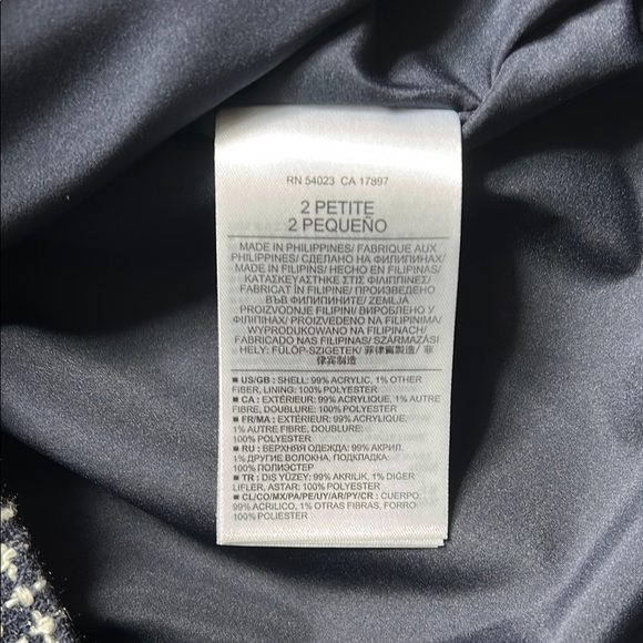 Banana Republic Navy Blue and White Sheath Mini Dress - Picture 4 of 4